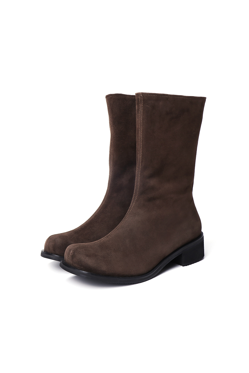 FAY MIDDLE BOOTS [SUEDE BROWN]