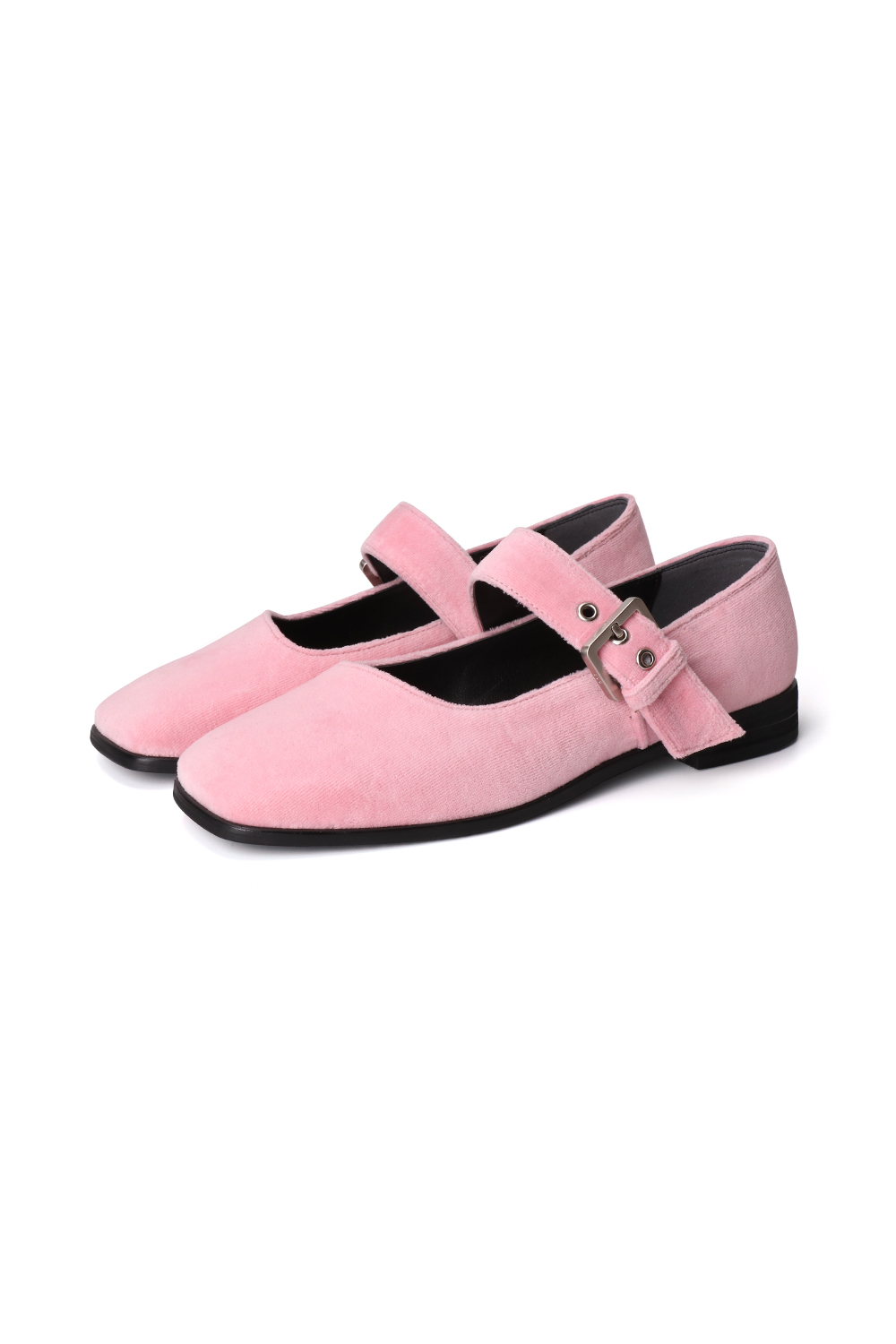 LILY VELOUR MARY JANE [BABY PINK]
