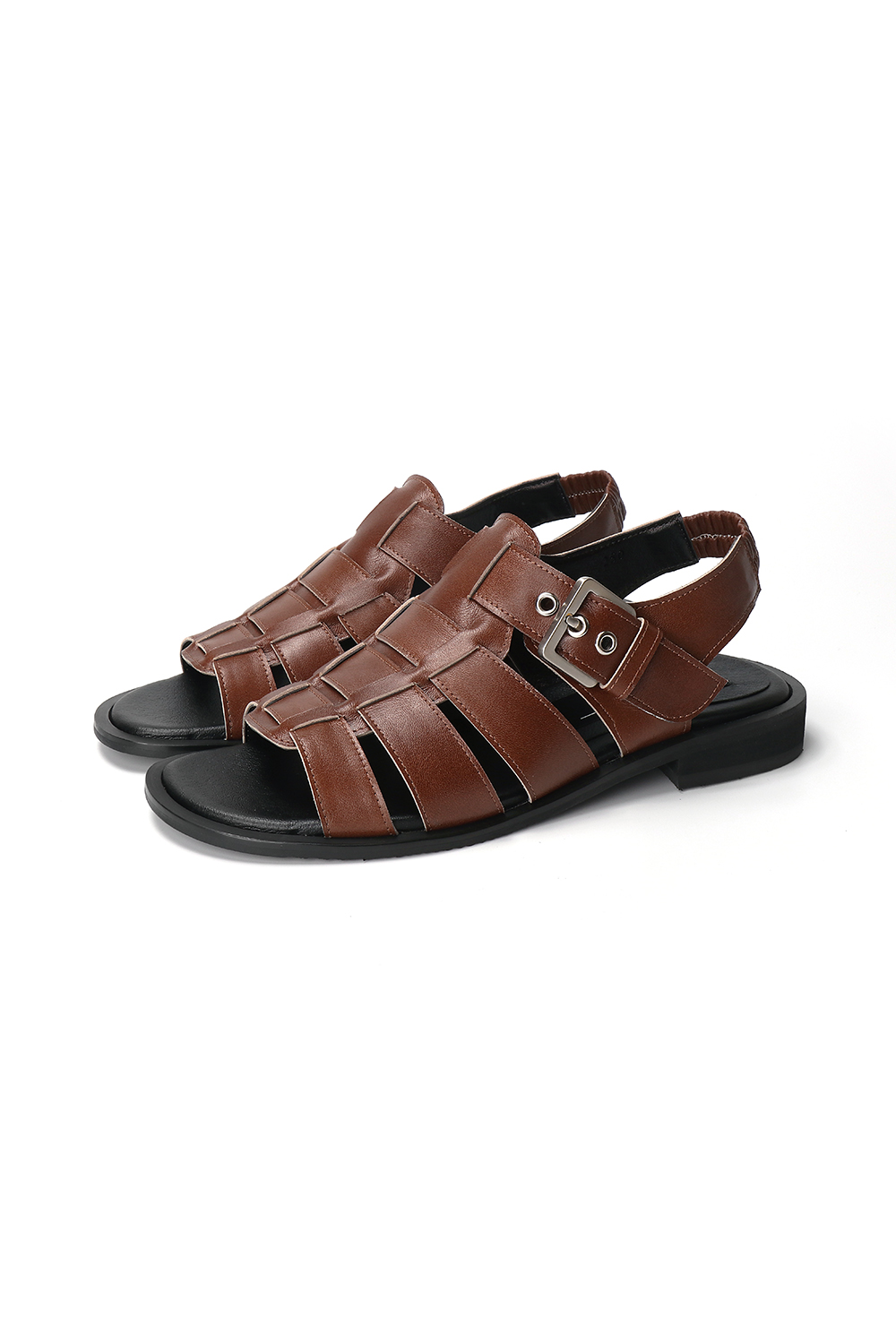 MILLY FLAT SANDALS [WASHED BROWN]