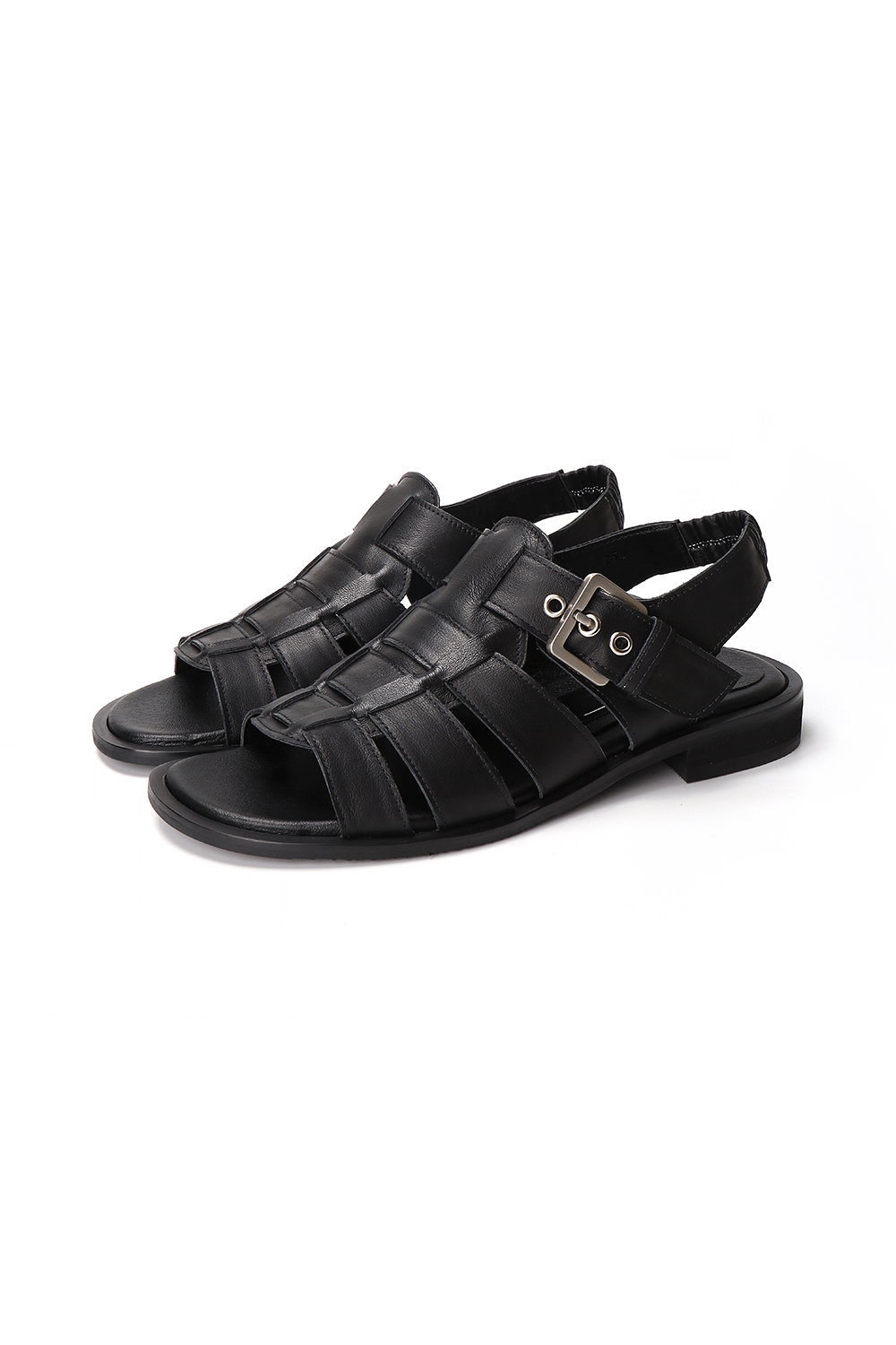 MILLY FLAT SANDALS [BLACK]